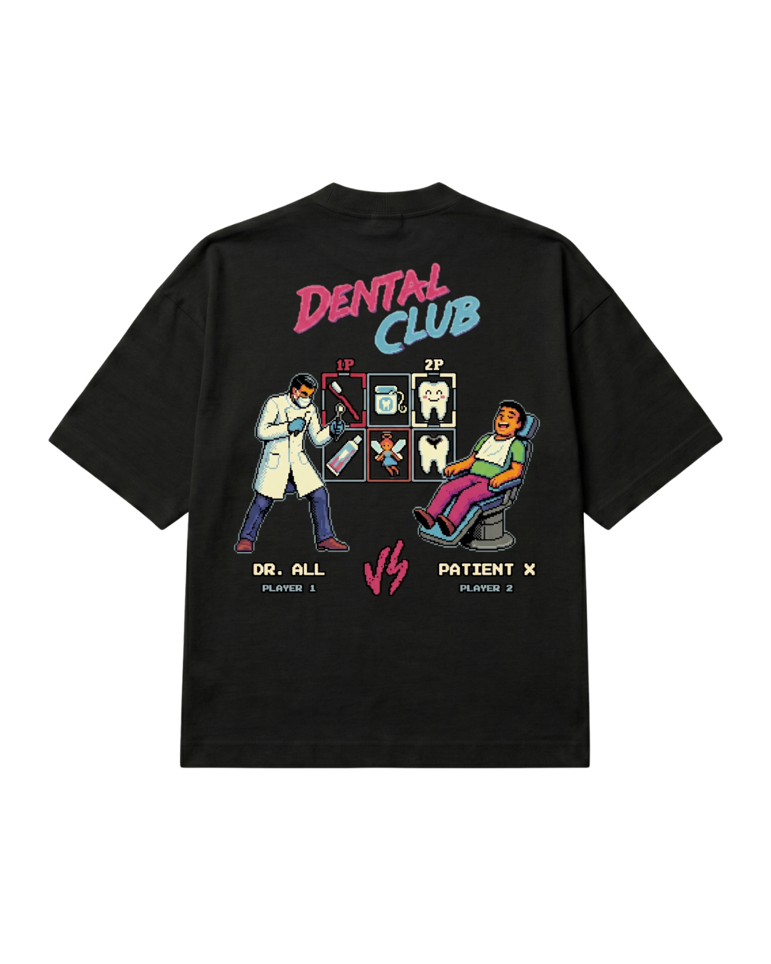 Oversized -  Dental Club - Preta - Costas