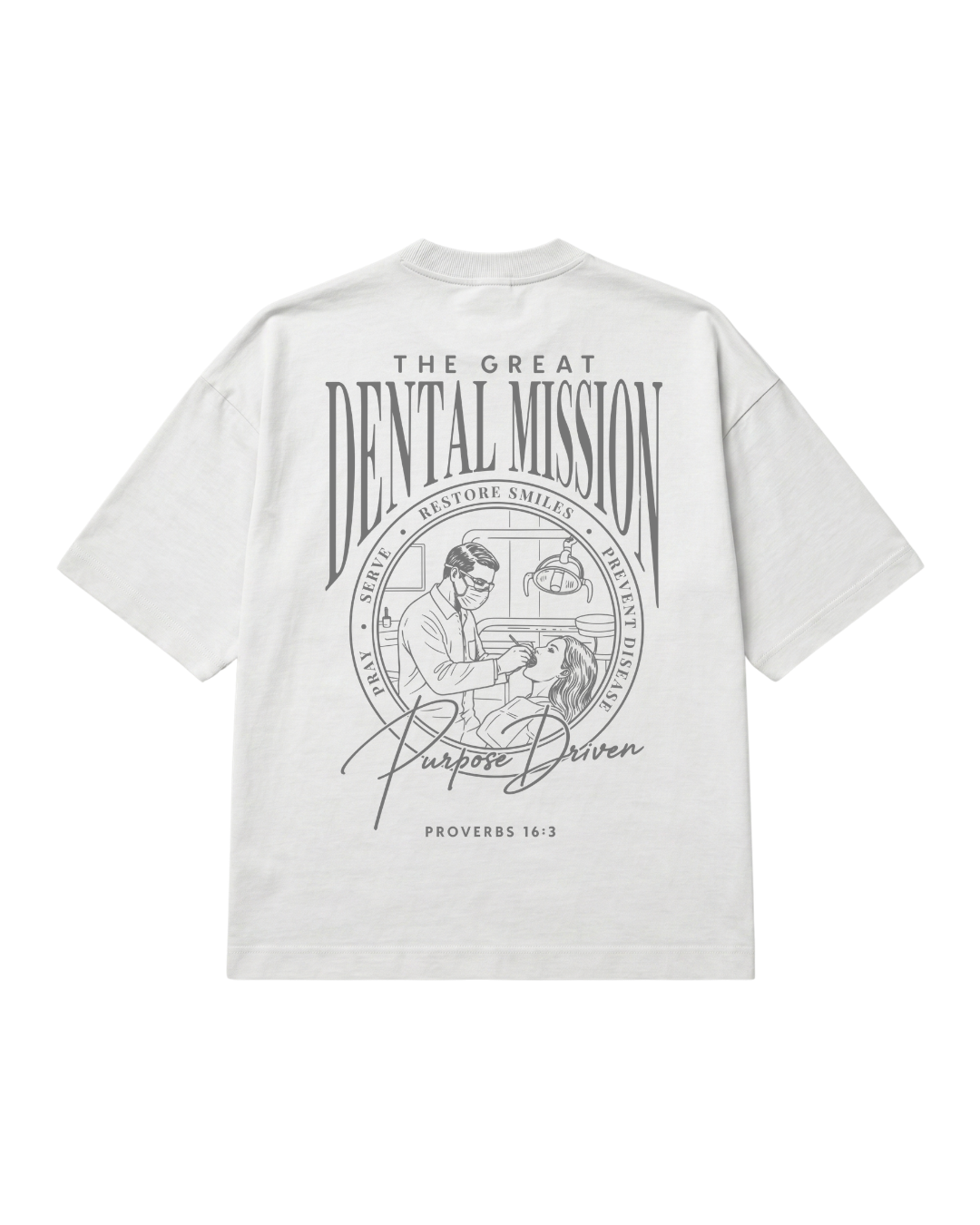 Oversized -  Dental Mission - Branca - Costas