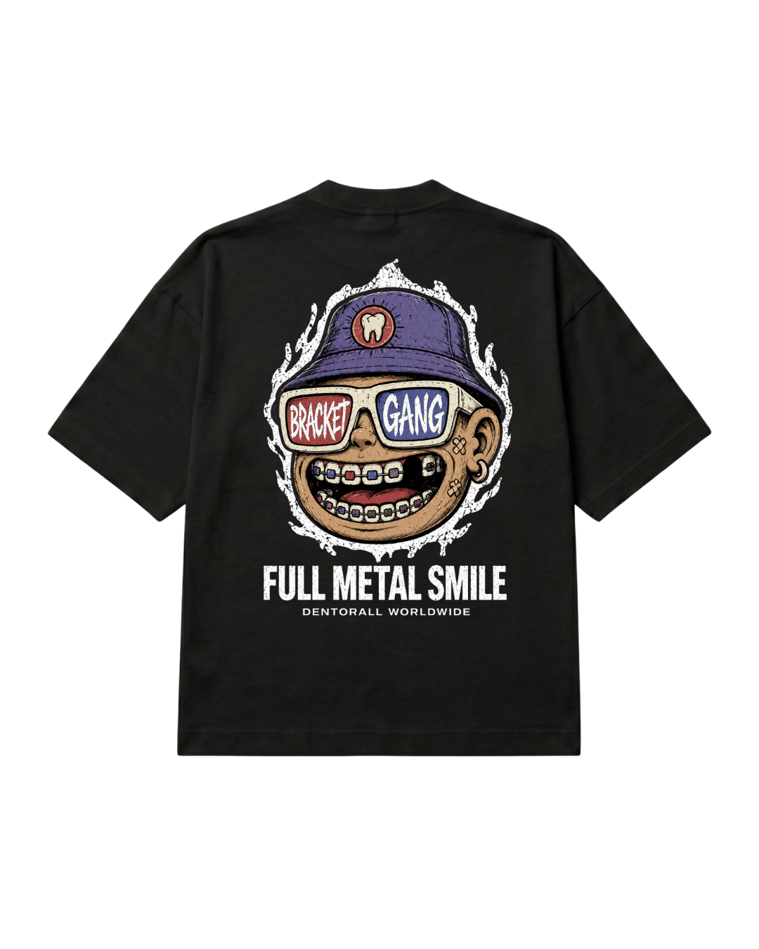 Oversized -  Full Metal Smile - Preta - Costas